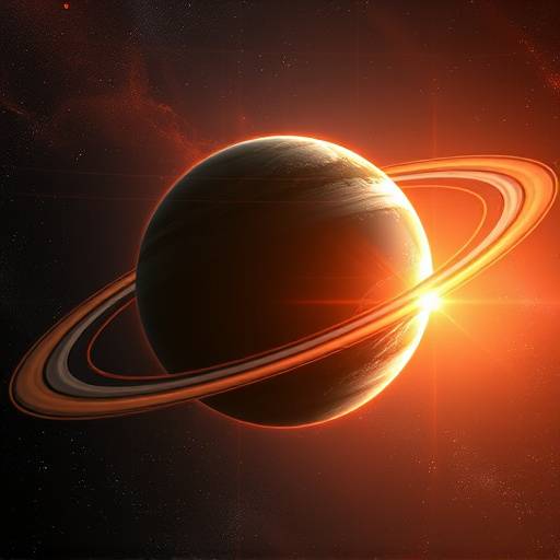 Artist's rendition of an exoplanet orbiting a distant star, representing the Exoplanets and Astrobiology course.